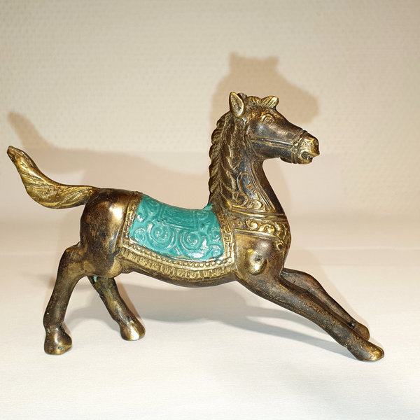 Pferd aus Bronze, im Galopp, Höhe ca 8cm