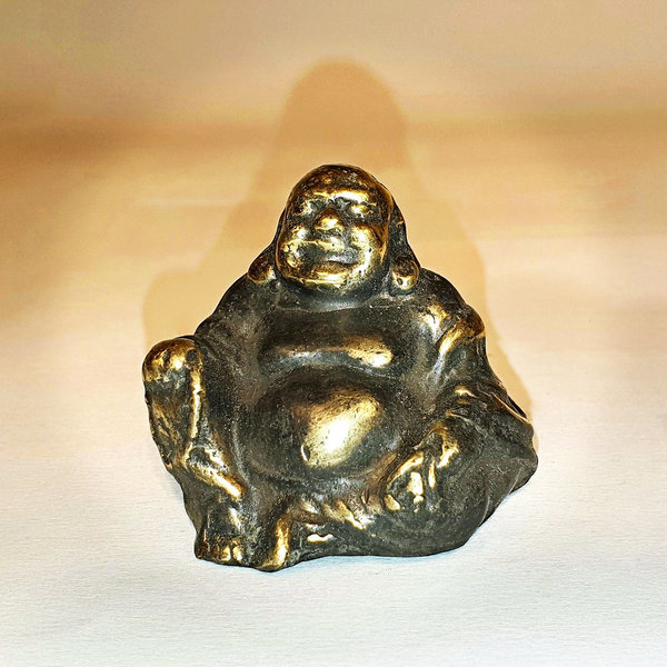 Buddha aus Bronze, lachend Höhe ca 4cm