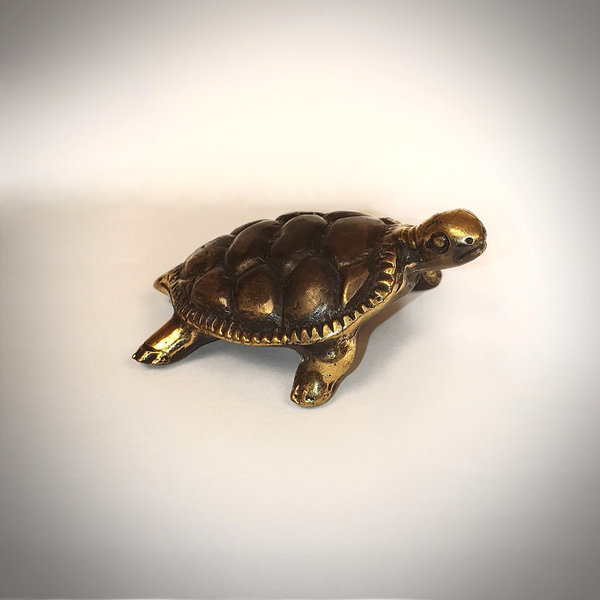 Schildkröte aus Bronze, Länge ca 5,4cm