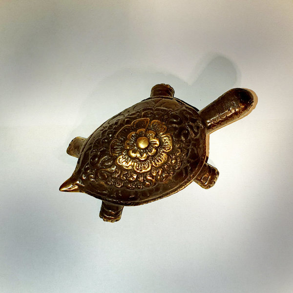 Schildkröte aus Bronze, Länge ca 9cm