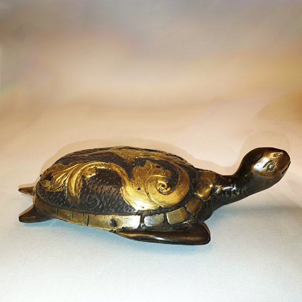 Wasserschildkröte verziert, Länge ca 16cm