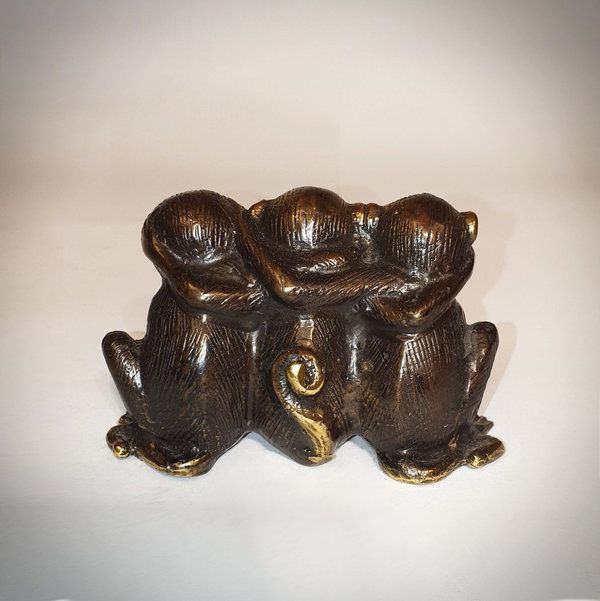 Affenbande, Bronze, Breite ca. 7cm